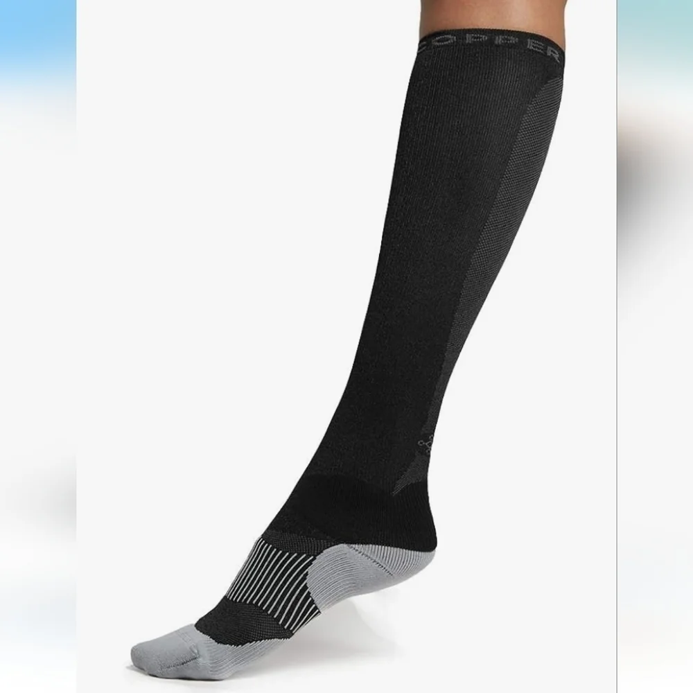 Tommie Copper Women's Black Compression Socks Size Medium NWOT